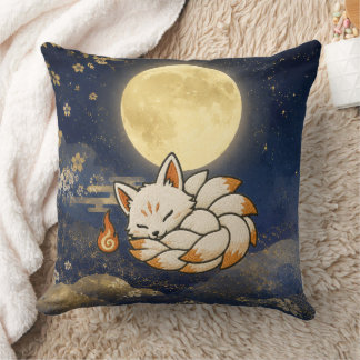 Cute Kitsune Halloween Pillow | Japanese Yokai クッション