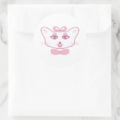 Cute kitten ラウンドシール (バッグ)