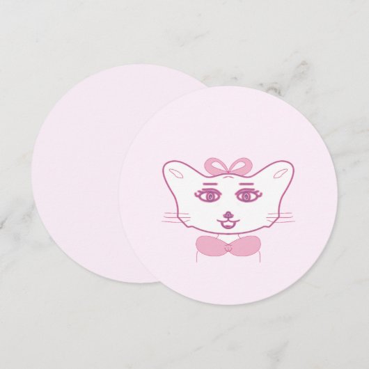 Cute kitten 招待状 (正面/裏面)