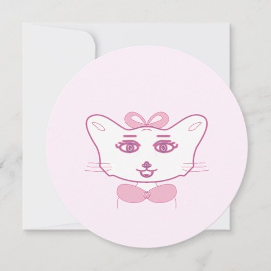 Cute kitten 招待状 (正面)