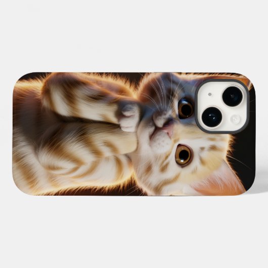 cute kitten Case-Mate iPhoneケース (裏面 (横))