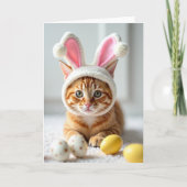 Cute Kitten Costume Portrait Card カード (正面)