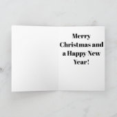 Cute Kitten Helping With The Christmas Tree シーズンカード (内部)