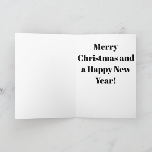 Cute Kitten Helping With The Christmas Tree シーズンカード (内部)