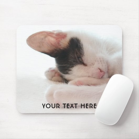 Cute Kitten or Your Photo Simple Keepsake マウスパッド (マウス)