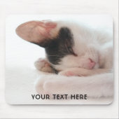Cute Kitten or Your Photo Simple Keepsake マウスパッド (正面)