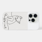 cute kitten phone cover iPhoneケース (裏面横)