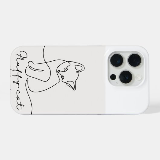 cute kitten phone cover iPhoneケース (裏面横)