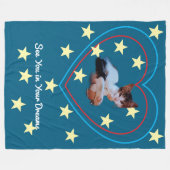 Cute Kitten Photo Humor Text   フリースブランケット (正面(横))