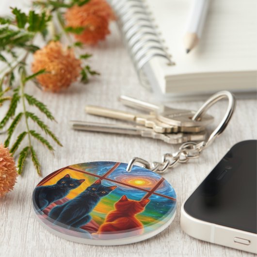 Cute Kittens キーホルダー (正面右)