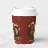 Cute Kittens Christmas Cup. 紙コップ (右)