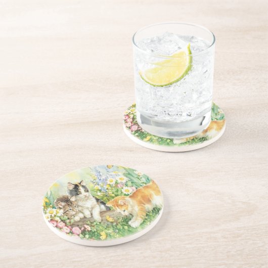 Cute Kittens Coaster コースター (側面)