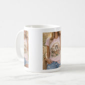Cute Kittens Floral Graphic Girls  Mug コーヒーマグカップ (正面左)