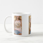 Cute Kittens Floral Graphic Girls  Mug コーヒーマグカップ (左)
