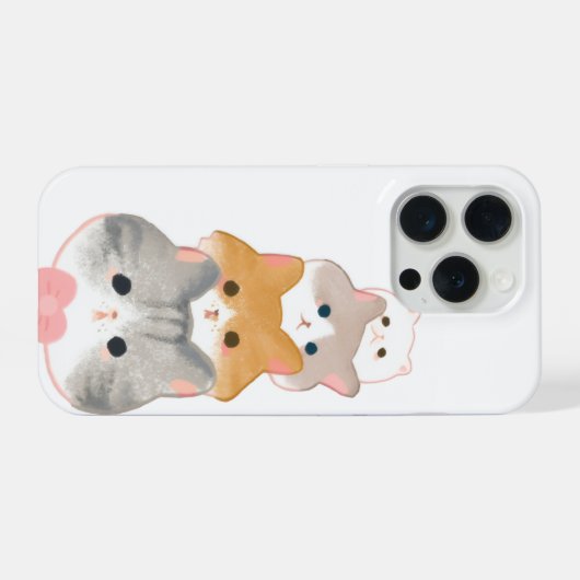 cute kittens iPhoneケース (裏面横)