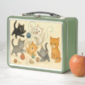 Cute kittens Metal Lunchbox メタルランチボックス (インサイチュ)