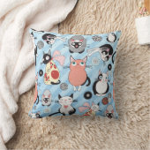 Cute Kittens Pillow クッション (ブランケット)