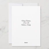 Cute Kittens Under Christmas Tree Retro シーズンカード (裏面)