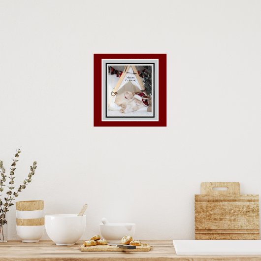 Cute Kitties Merry Catmas Christmas Canvas  ポスター (キッチン)