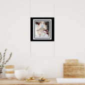 Cute Kitties Merry Catmas Christmas Canvas  ポスター (キッチン)