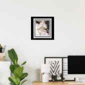 Cute Kitties Merry Catmas Christmas Canvas  ポスター (ホームオフィス)