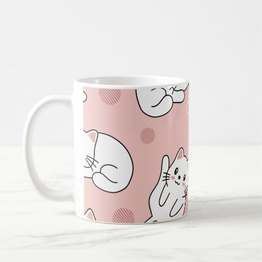Cute kitty コーヒーマグカップ (左)