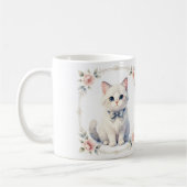 cute kitty cat coffee mug コーヒーマグカップ (左)