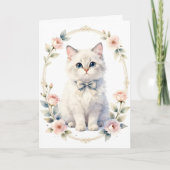 cute kitty cat greeting card カード (正面)