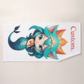 Cute Kitty Cat Mermaid Thunder_Cove バスタオル (バスタオル)