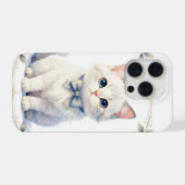 cute kitty cat phone case  iPhoneケース (裏面横)