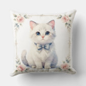 cute kitty cat pillow クッション (裏面)
