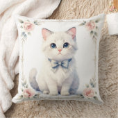 cute kitty cat pillow クッション (ブランケット)