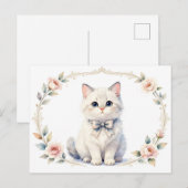 cute kitty cat postcard ポストカード (正面/裏面)