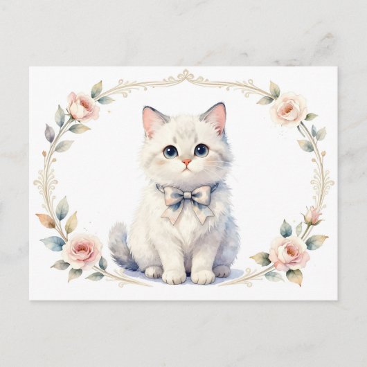 cute kitty cat postcard ポストカード (正面)