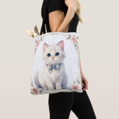 cute kitty cat tote bag トートバッグ (クローズアップ)