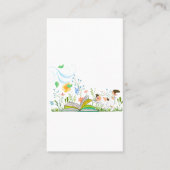 Cute Kitty Reading a Book 名刺 (正面)