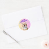 Cute Kitty Stickers ラウンドシール (封筒)