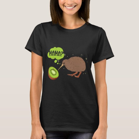 Cute Kiwi Bird Humor New Zealand _1  Tシャツ (正面)
