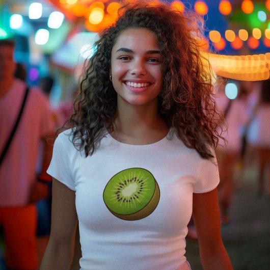 cute kiwi green summer aesthetic tシャツ