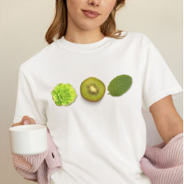 cute kiwi green summer aesthetic tシャツ