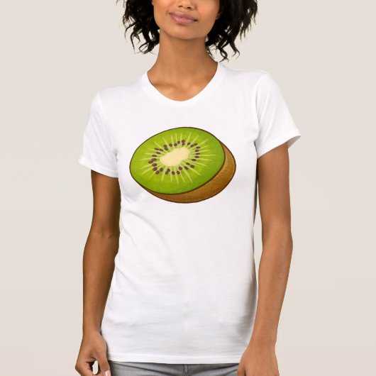 cute kiwi green summer aesthetic tシャツ (正面)
