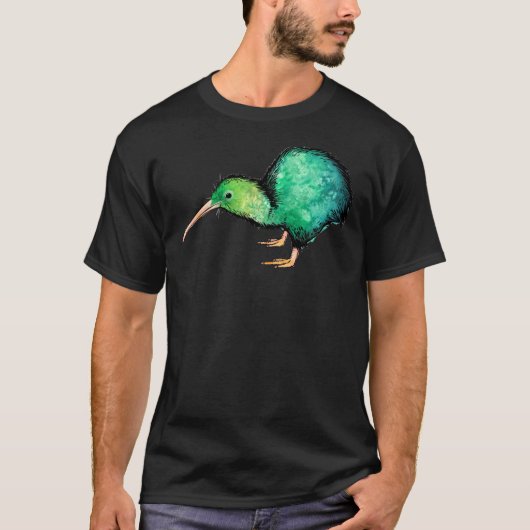 Cute Kiwi - Watercolour Art  Tシャツ (正面)