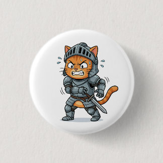 Cute Knight Cat Button 缶バッジ