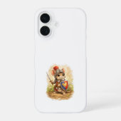 Cute Knight Mouse iPhone 16 Case Kawaii 16ケース (裏面)