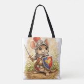 Cute Knight Mouse Tote Bag Kawaii Animal トートバッグ (裏面)
