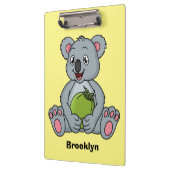 Cute koala and coconut cartoon illustration  クリップボード (左)