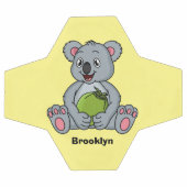 Cute koala and coconut cartoon illustration サッカーボール (フラット)