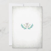 Cute Koala Baby Shower Invitation 招待状 (裏面)
