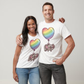 Cute Koala Bear and Rainbow Balloon Tシャツ (ユニセックス)
