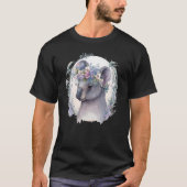 Cute Koala Bear Flower Crown Floral Koala Tシャツ (正面)